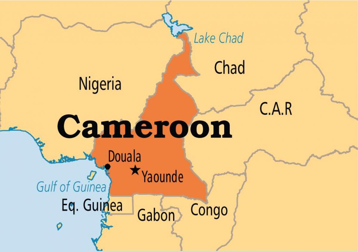 Kartta yaounde Kamerun