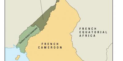 Kartta uno valtion Kamerun